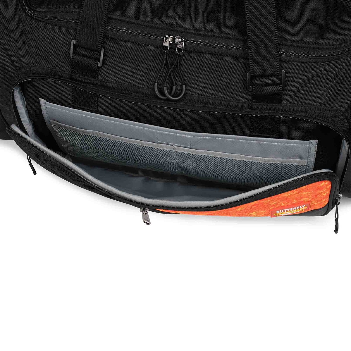 Butterfly Table Tennis Tokai Sports Bag - Orange - Side Pocket